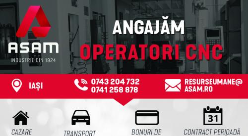 Operator CNC (freze, lasere)